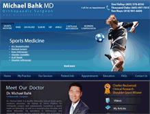 Tablet Screenshot of michaelbahkmd.com